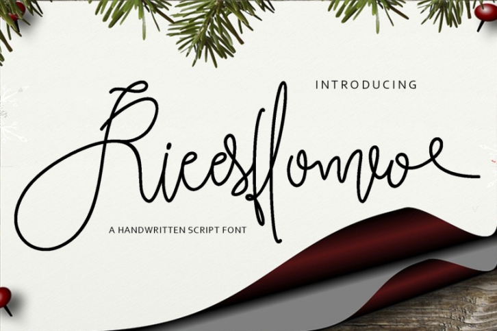 Rieesflomeo Script Font Download