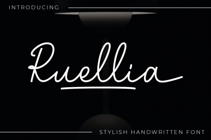 Ruellia - Script Font Font Download