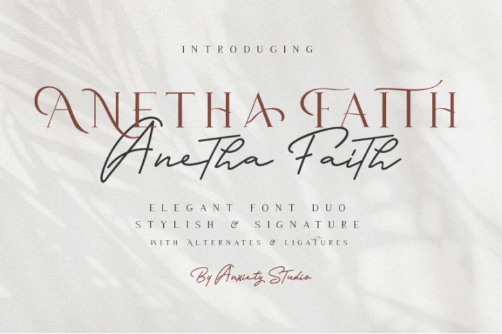 Anetha Faith Font Duo + Extras Font Download