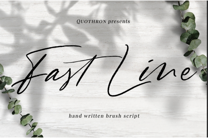 Fast Line Brush Script Font Download