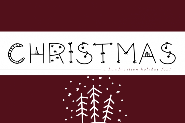 Christmas - A Handwritten Holiday Font Font Download