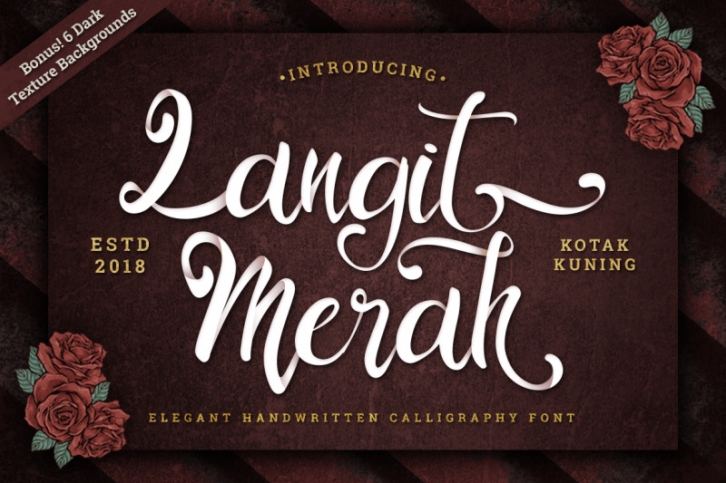 Langit Merah with Extra Bonus Font Download