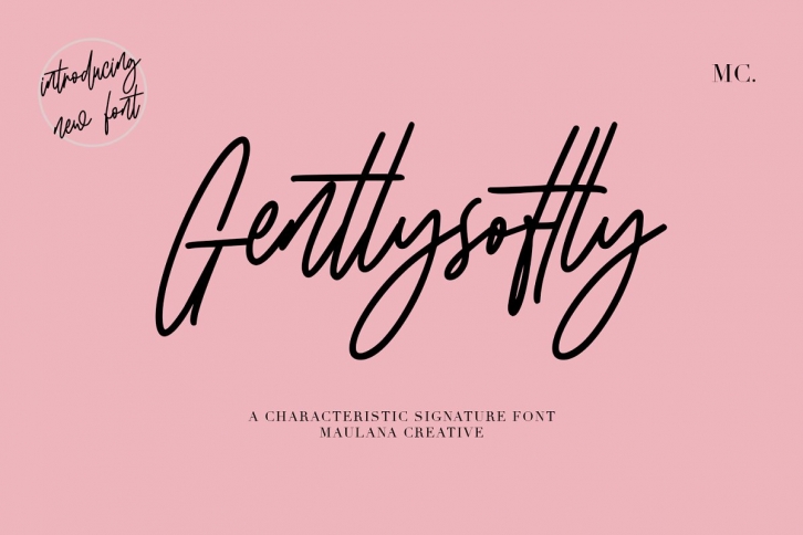 Gentlysoftly Signature Script Font Download