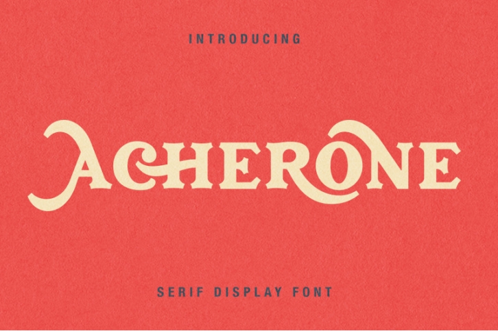 Acherone | Serif Display Font Font Download