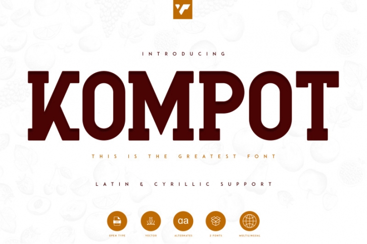Kompot Slab Serif - 2 Fonts Font Download