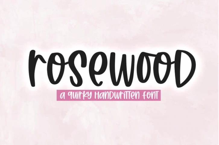 Rosewood - Quirky Handwritten Font Font Download