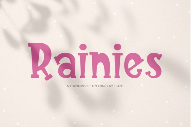 Rainies || A Handwritten Font Font Download