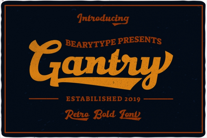 Gantry - Retro Classic Font Font Download