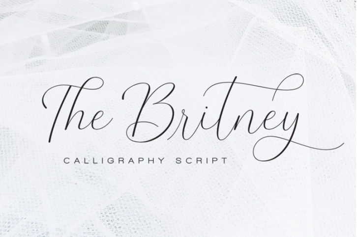 The Britney - Calligraphy Script Font Font Download
