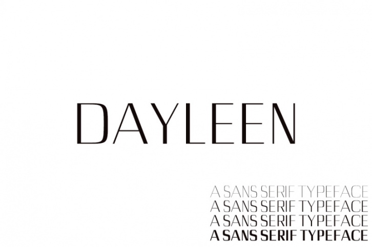 Dayleen Sans Serif Typeface Font Download