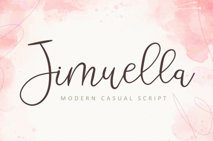 Jimuella - Modern Casual Script Font Download