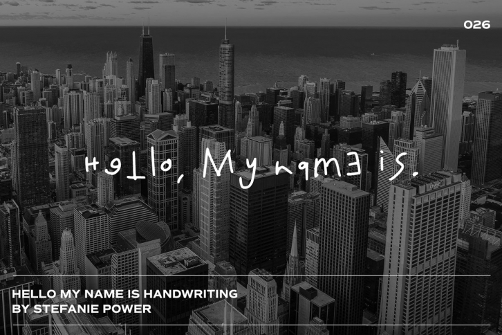 Hello, My Name Is Handwriting Font Download