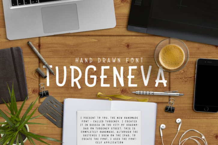 Turgeneva Handdrawn Font Font Download
