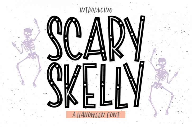 SCARY SKELLY Halloween Font Font Download