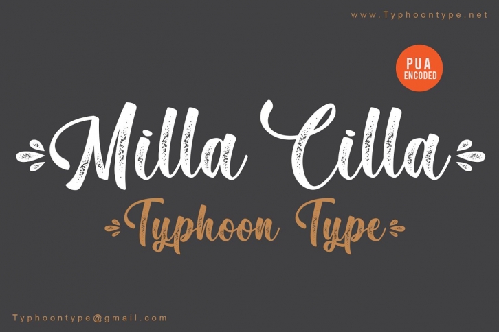 Milla Cilla font Font Download