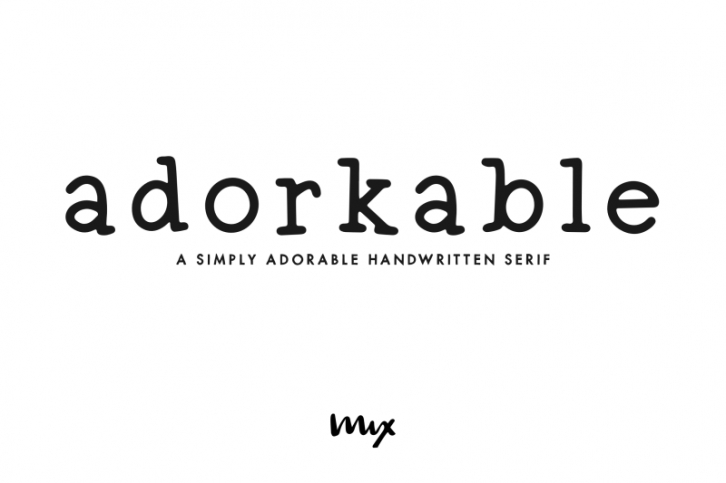 Adorkable - A Handwritten Serif Font Download