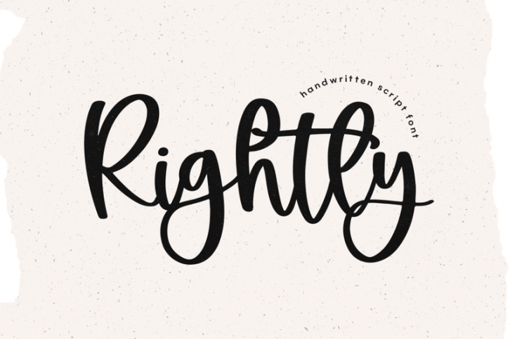Rightly - Handwritten Script Font Font Download