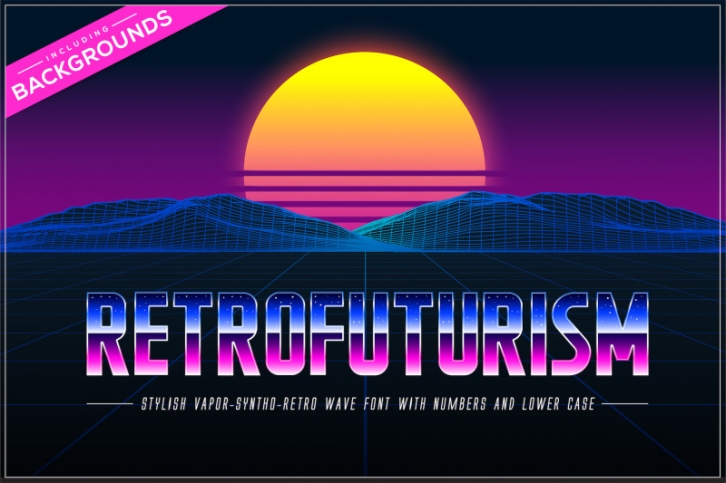 Retrofuturism OTF Vaporwave Font Font Download
