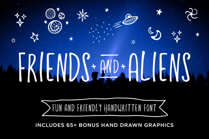 Friends and Aliens Font Font Download
