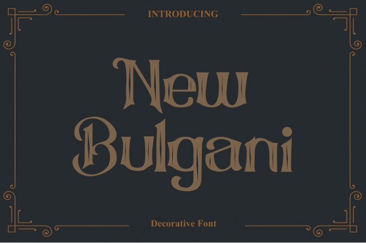 New Bulgani Font Download