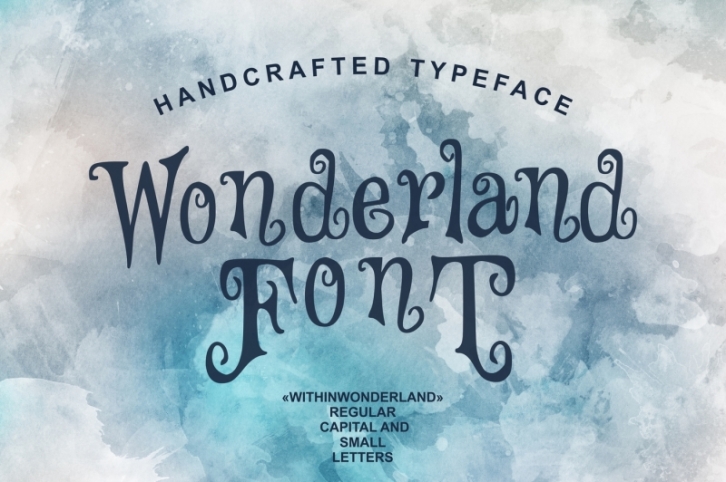 Wonderland - handcrafted typeface Font Download