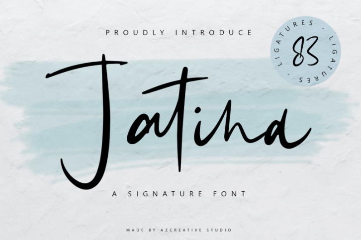 Jatina - Dynamic Signature Font Download