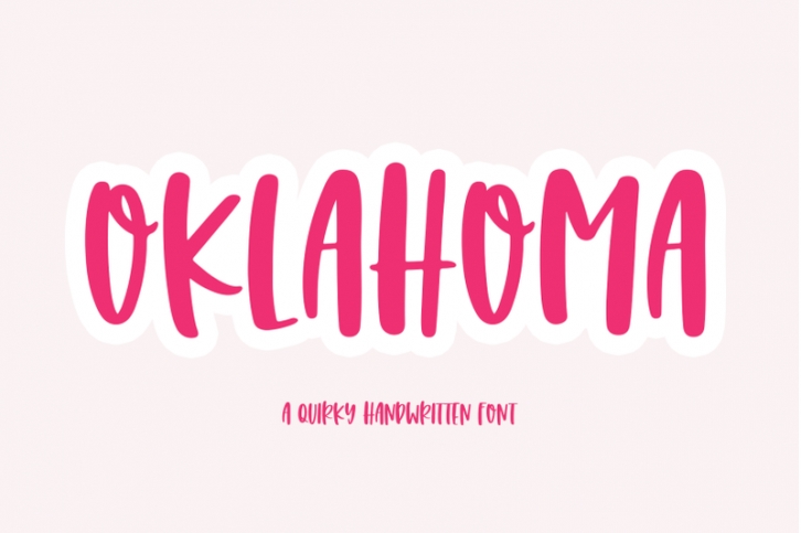 Oklahoma - A Quirky Handwritten Font Font Download