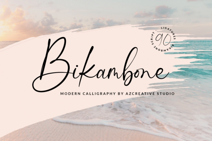 Bikambone - Modern Calligraphy Font Font Download