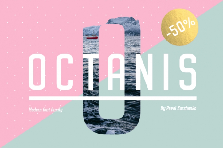 OCTANIS • Font Family {-50%} Font Download