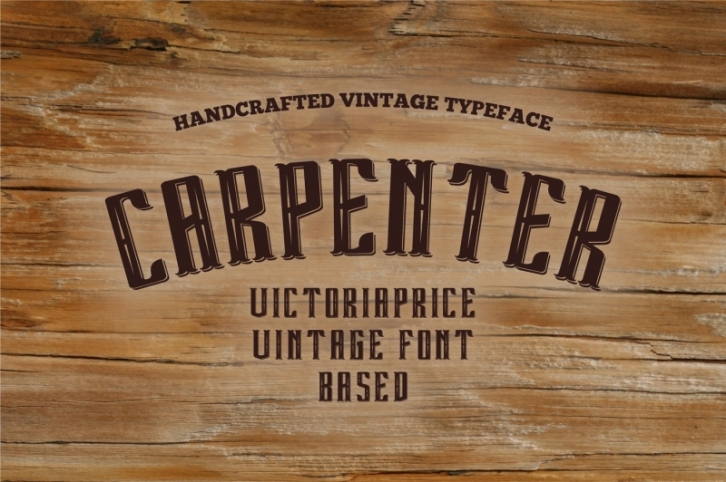 Carpenter covered victoriaprice vintage font Font Download