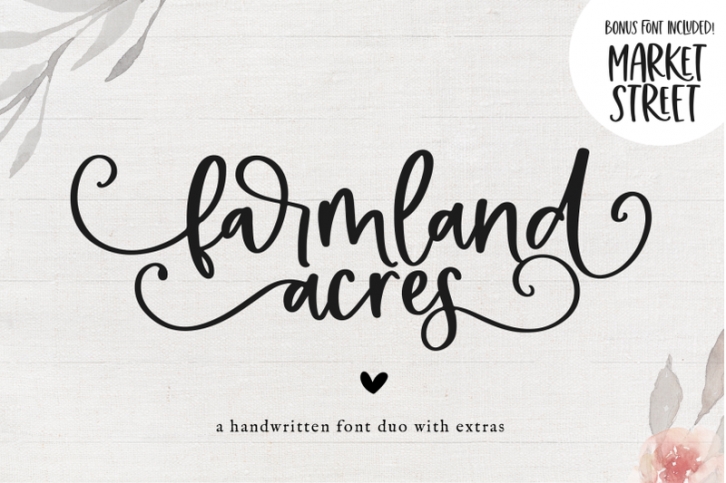 Farmland Acres - Handwritten Script Font Duo Font Download