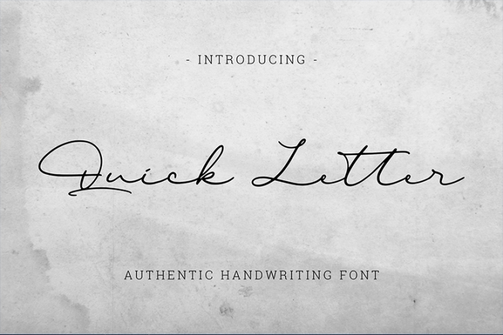 Quick Letter Font Download