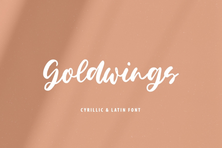 Goldwings Cyrillic Script Font Download