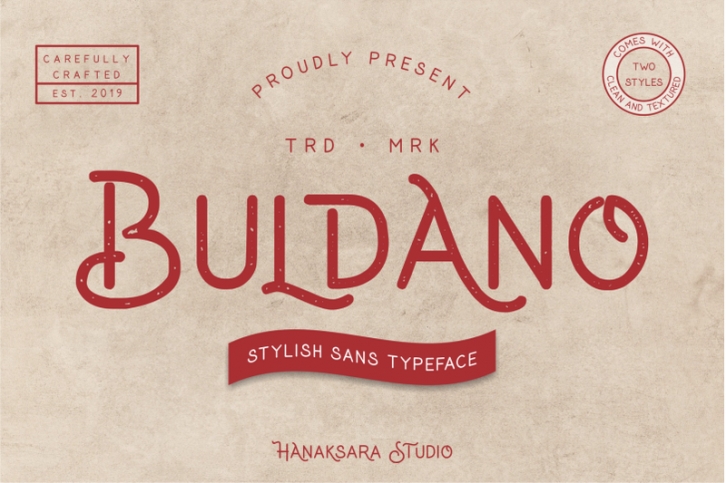 Buldano - Stylish Sans Typeface Font Download