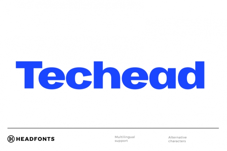 Techead sans serif font family Font Download