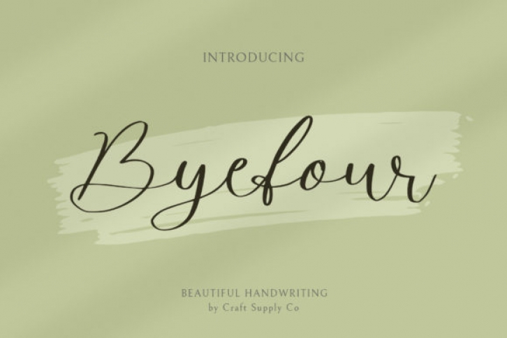 Byefour Font Download