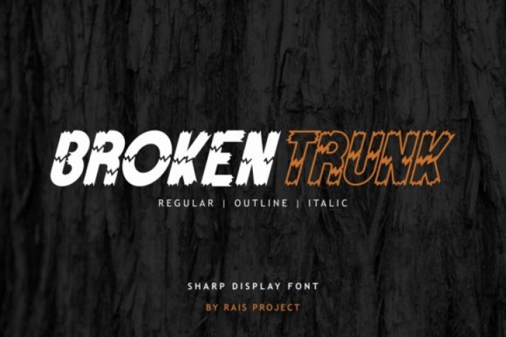 Broken Trunk Font Download