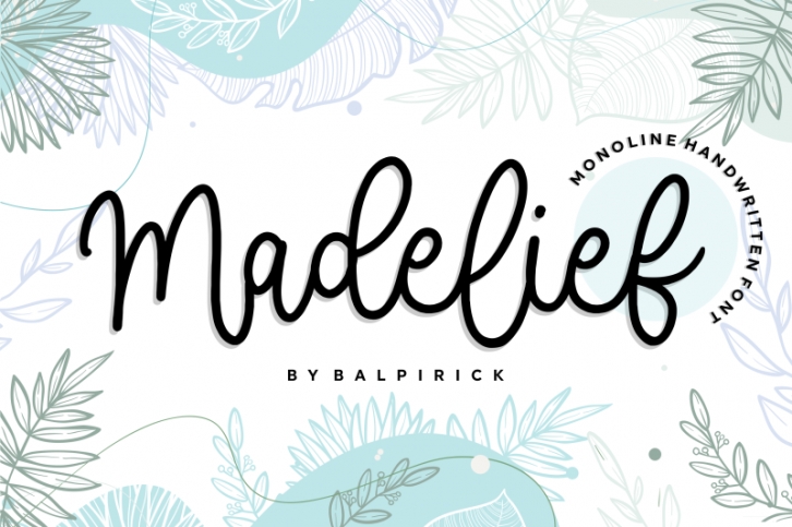 Madelief Monoline Handwritten Font Font Download