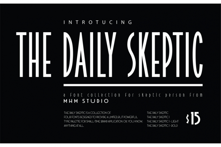 MHM The Daily Skeptic Font Download