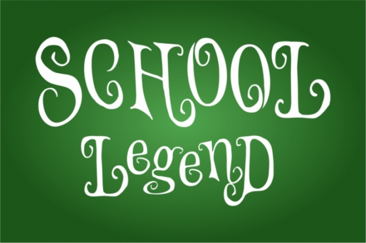 School Legend covered withinwonderland font Handcrafted craft letters Font Download