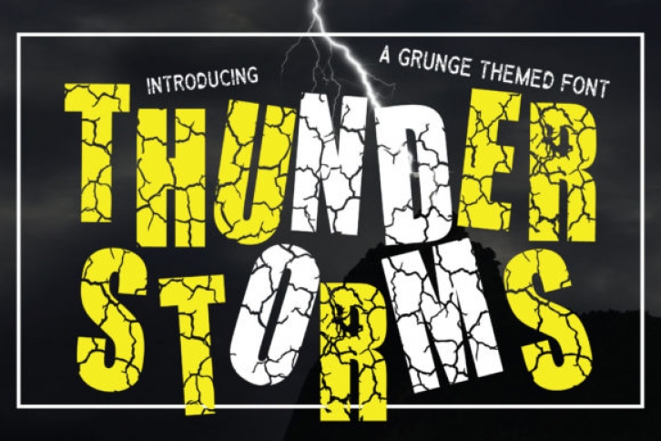 Thunderstorms Font Download