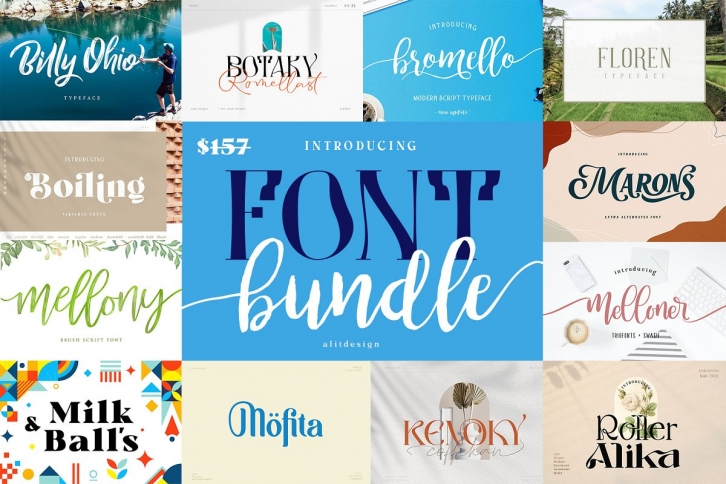 Font Bundle alitdesign Font Download