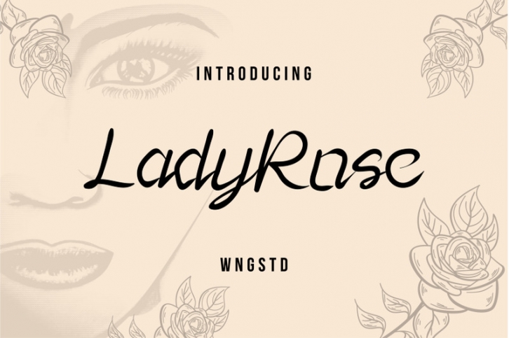 Lady Rose - Beauty Modern Script Font Download