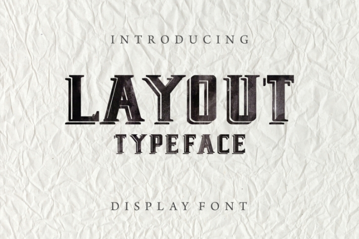 Layout - new display font Font Download