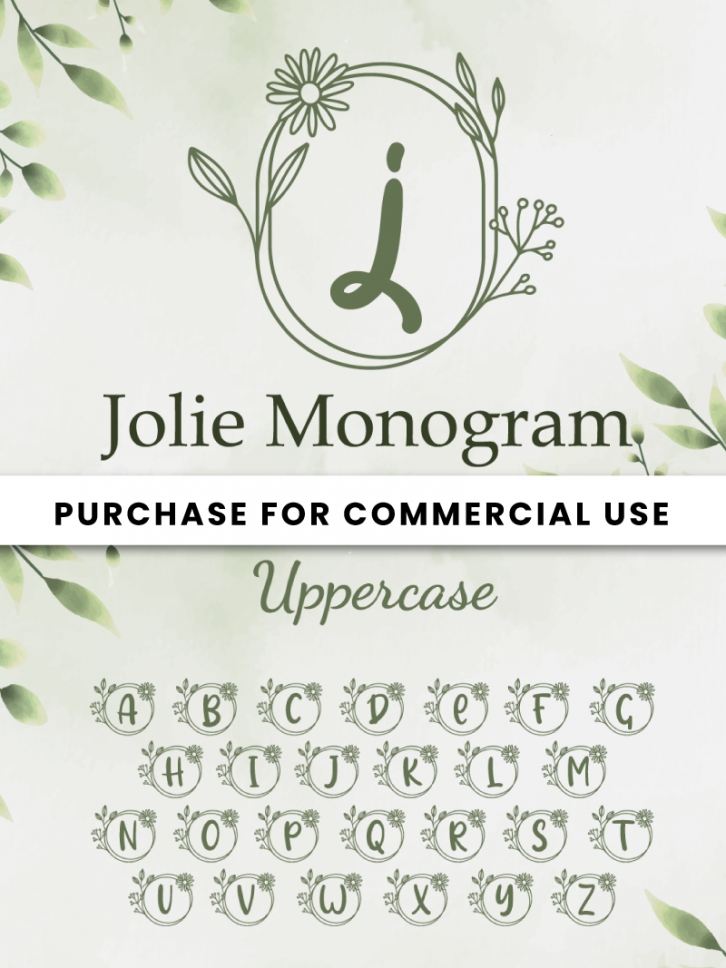 Jolie Monogram Font Download