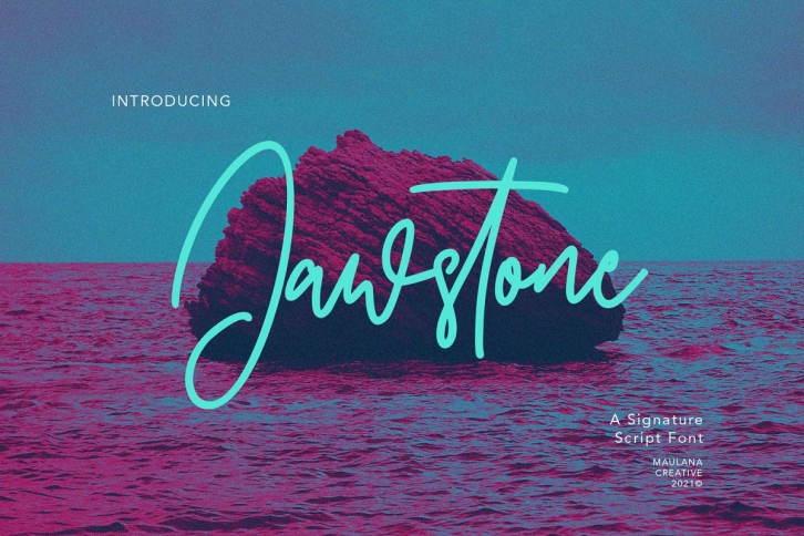 Jawstone Signature Font Download