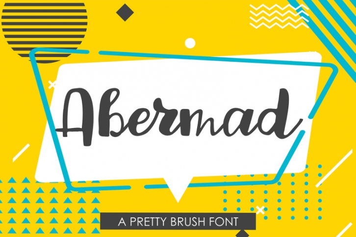 Abermad - handdrawn font Font Download