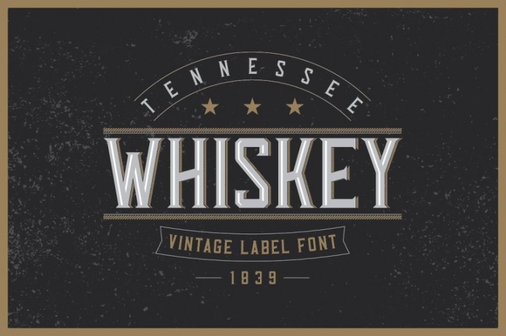 Tennessee Whiskey typeface Font Download