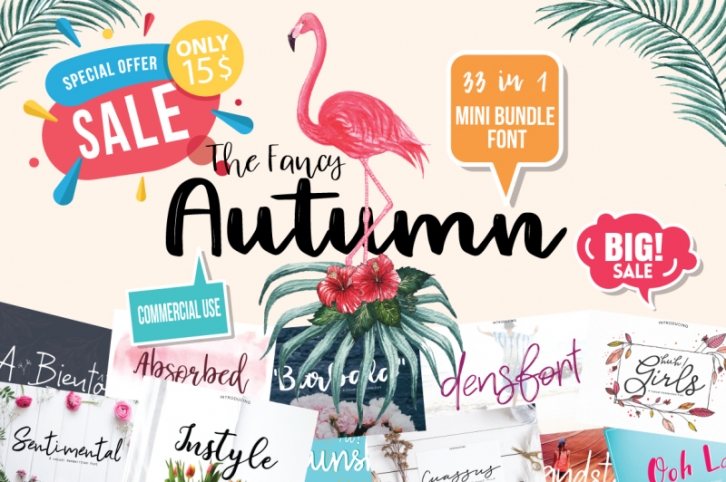 33 The Fancy Autumn Bundle Font Font Download