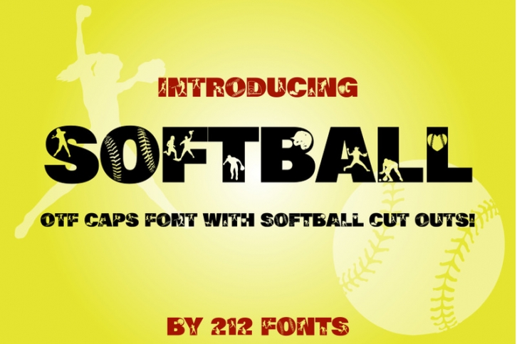 212 Softball OTF Display Font Font Download